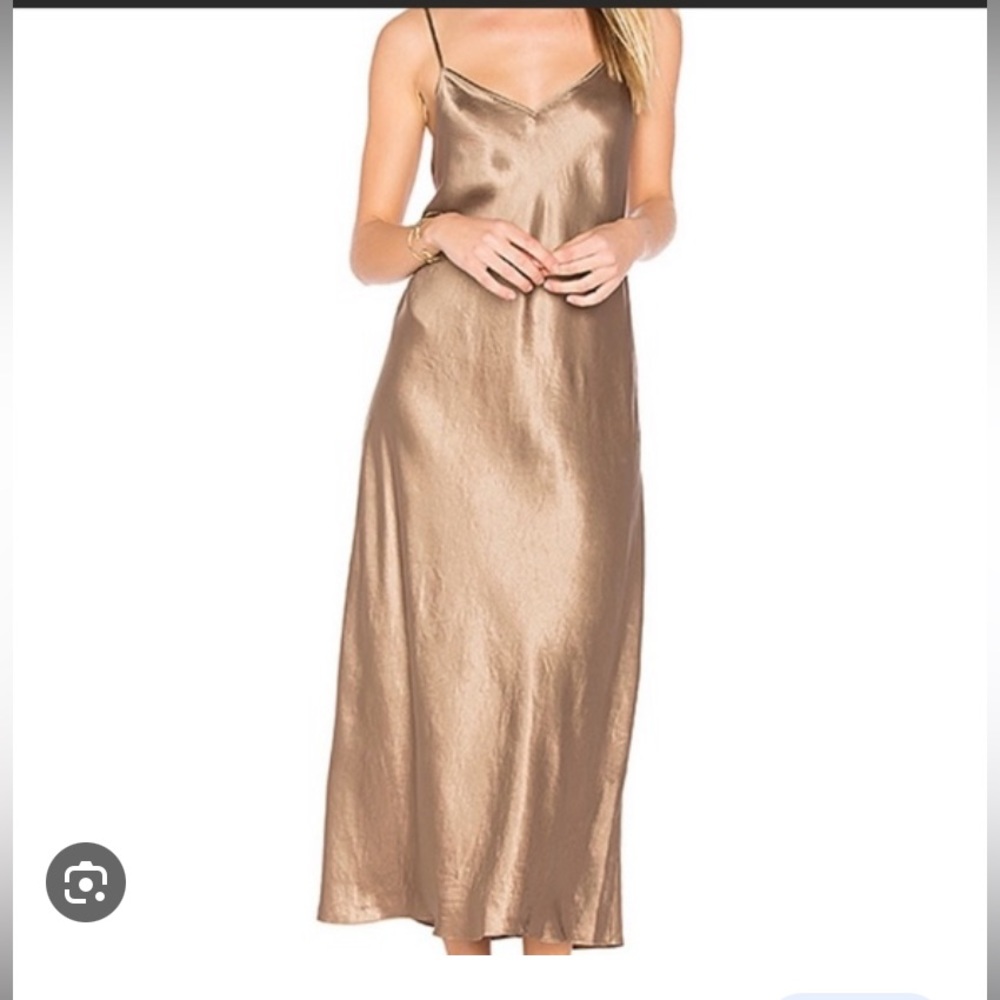 VINCE slip dress midi satin dress spaghetti strap formal women’s SIZE MEDIUM